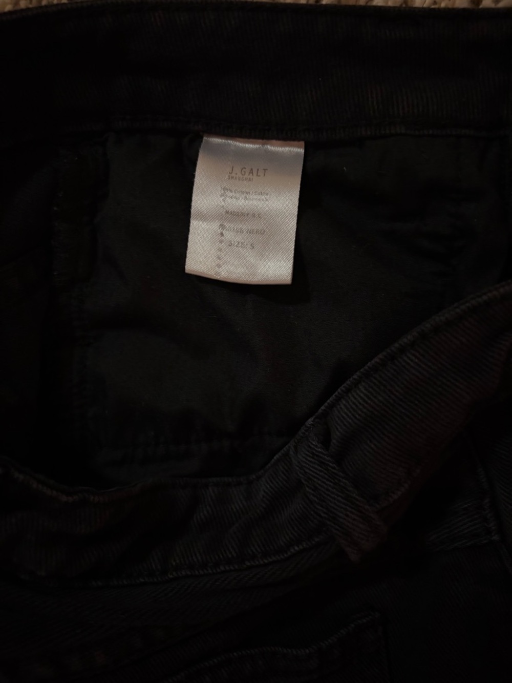 Black Denim Mini Skirt - Women - Picture 3 of 3